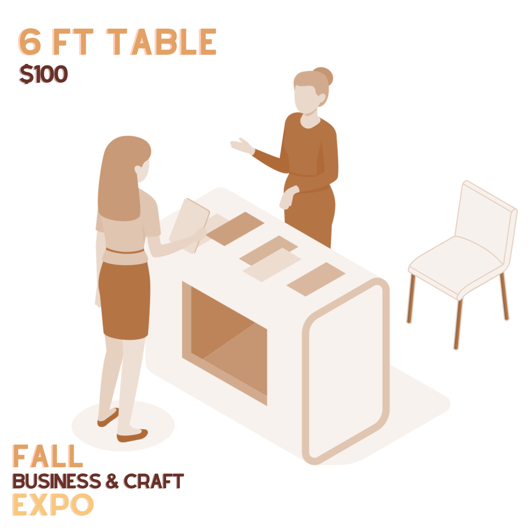 6ft Table Single Unit Booth